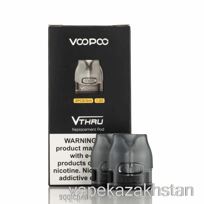 Vape Kazakhstan VOOPOO V.Thru Pro Replacement Pods 1.2ohm Spiral Coil Pod